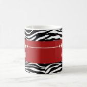 Red Sassy Star Zebra Mok (Center)