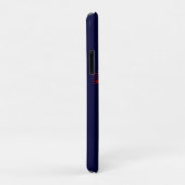 Red Saxophone en notities op blauwe achtergrond Case-Mate iPhone Case (Achterkant/rechts)