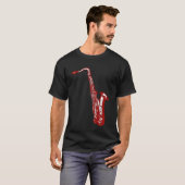 Red Saxophone T-shirt (Voorkant volledig)