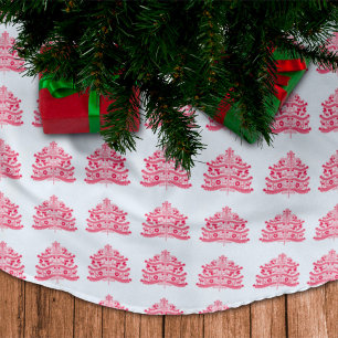 Red Scandinavian Folk Art Scandinadic kerstboom Rok
