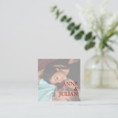 Red Scannable QR Code Wedding Enclosure Card Informatiekaartje (Staand voorkant)