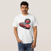Red SCCNA 1991 Saturn Coupe T-Shirt (Voorkant volledig)