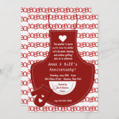 Red Schort BBQ Uitnodiging (Voorkant / Achterkant)