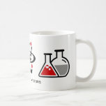 Red Science Matters Design Mug<br><div class="desc">Montrez votre soutien pour les sciences avec ce bouchon de conception Science Matters. Il comporte un microscope,  un atome et des béchers,  représentant différents domaines scientifiques. Les mots "Science Matters" peuvent être customisés ou supprimés. Cette conception peut être appliquée à plusieurs styles de mug différents.</div>
