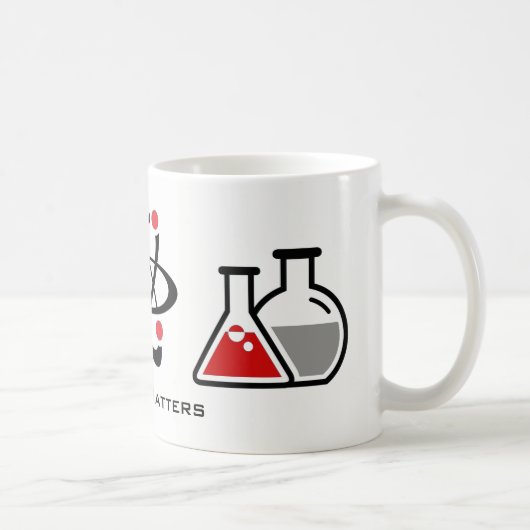 Red Science Matters Design Mug (Droite)