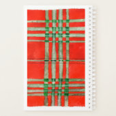 RED SCOTT TARTAN 5,5x8,5 Planificateur / Calendrie (Dos)