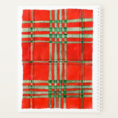 RED SCOTT TARTAN 8.5x11 Planner / Kalender (Achterkant)