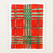 RED SCOTT TARTAN 8.5x11 Planner / Kalender (Voorkant)
