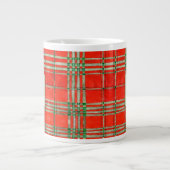 RED SCOTT TARTAN Big Mug + Initial (Devant)