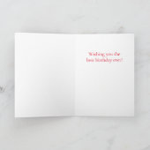 RED SCOTT TARTAN Carte d'anniversaire (Intérieur)