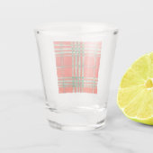 RED SCOTT TARTAN Shot Glass Shot Glas (Achterkant)
