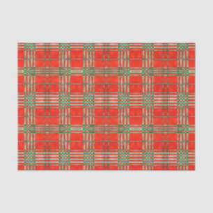 RED SCOTT TARTAN tissuepapier