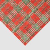 RED SCOTT TARTAN tissuepapier (Detail)
