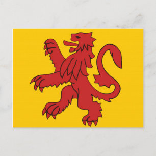 Red Scottish lion. Briefkaart