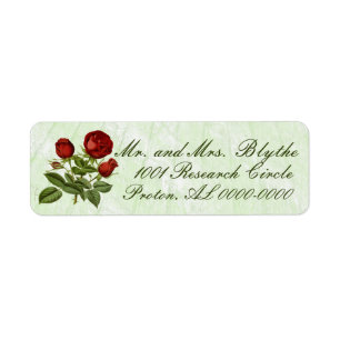 Red Scottish Roos Return Address Label