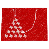 Red Scribble Texas kerstboom - grote cadeautas (Voorkant)