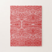 Red Scribbleprint Legpuzzel (Verticaal)