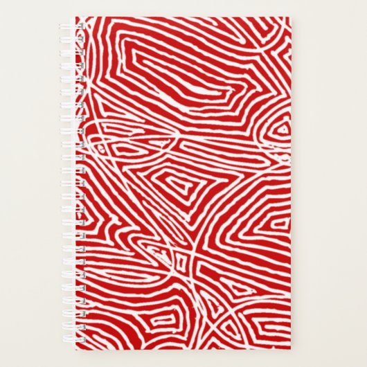 Red Scribbleprint Planner (Voorkant)