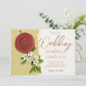 Red Seal Wedding Invitation (Debout devant)
