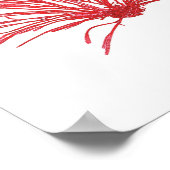 Red Seaweed Art Print No.1 Beach Decor (Hoek)