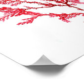 Red Seaweed Art Print No.3 Beach Decor (Hoek)