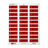 Red Sensation Keep Calm en have Jouw tekst Etiket (Full Sheet)