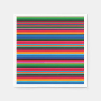 Red Serape Saltillo traditional mexican blanket Fl Servet