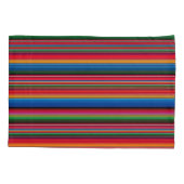 Red Serape Saltillo traditional mexican blanket Kussensloop (Achterkant)