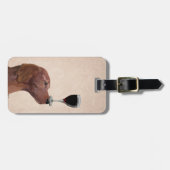 Red Setter Dog Au Vin 2 Bagagelabel (Voorkant horizontaal)