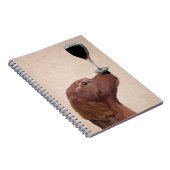 Red Setter Dog Au Vin 2 Notitieboek (Rechterzijde)