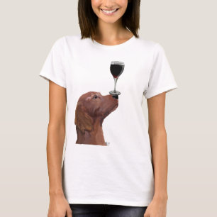 Red Setter Dog Au Vin 2 T-shirt