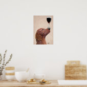 Red Setter Dog Au Vin Poster (Keuken)