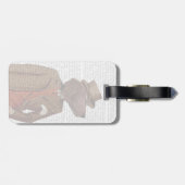 Red Setter Rider Portrait Bagagelabel (Achterkant horizontaal)