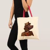 Red Setter Rider Portrait Tote Bag (Voorkant (product))