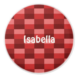 Red Shades Color Blocks Keramische Knop