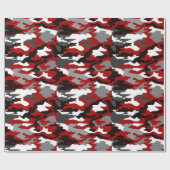 Red Shadows Camo Cadeaupapier (Vlak)