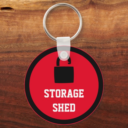 Red Shed Storage Sleutelhanger (Voorkant)