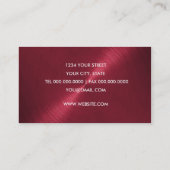 Red Sheen Visitekaartje (Achterkant)