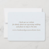 Red Shell Beach Save the Date Kaart (Achterkant)