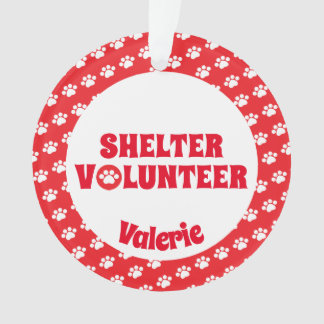 Red Shelter Volunter Ornament