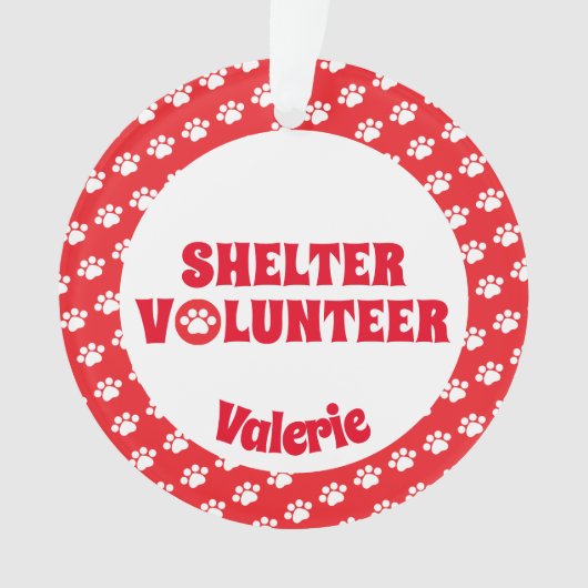 Red Shelter Volunter Ornament (voorkant)