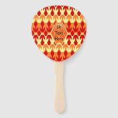 Red Ship and Yellow Arrow Monogram Handwaaier (Voorkant)