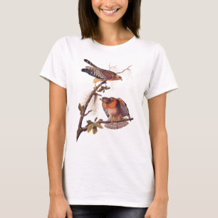 Red Shoulked Hawk Audubon Bird of Prey T-shirt