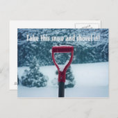 Red Shovel briefkaart (Voorkant / Achterkant)