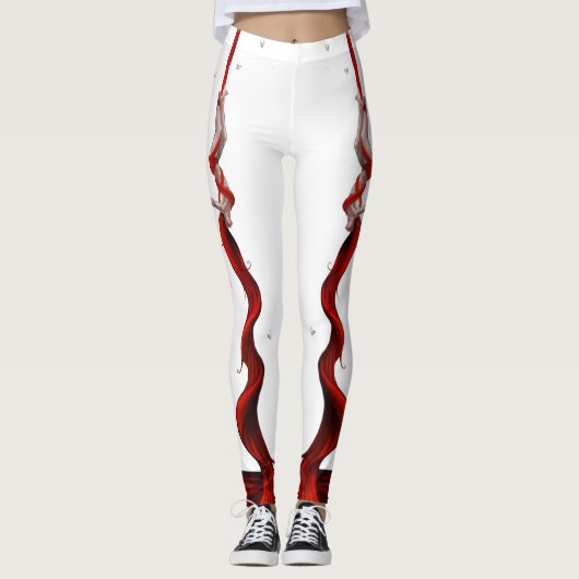 Red Silks Artist Yoga Leggings (beide benen) (Voorkant)