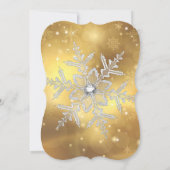 Red Silver Gold Holly Baubles kerst Kaart (Achterkant)