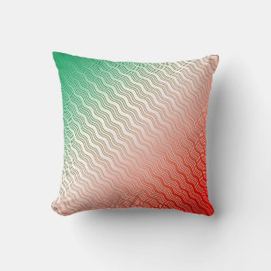 Red Silver Green Kussen