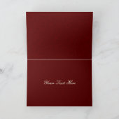 Red Silver Snowflakes Winter bruiloft Bedankt (Binnen)