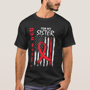 Red Sister Heart Disease Awareness Products Nederl T-shirt