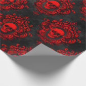 Red Skull en Gothic Black Cadeaupapier (Hoek)